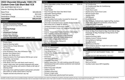 2022 Chevrolet Silverado 1500 LTD Custom 4WD