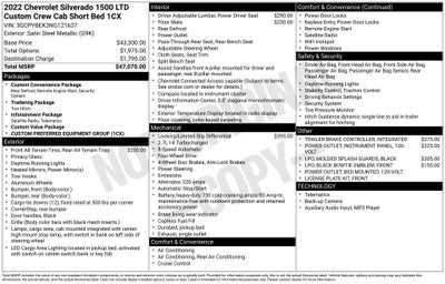 2022 Chevrolet Silverado 1500 LTD Custom