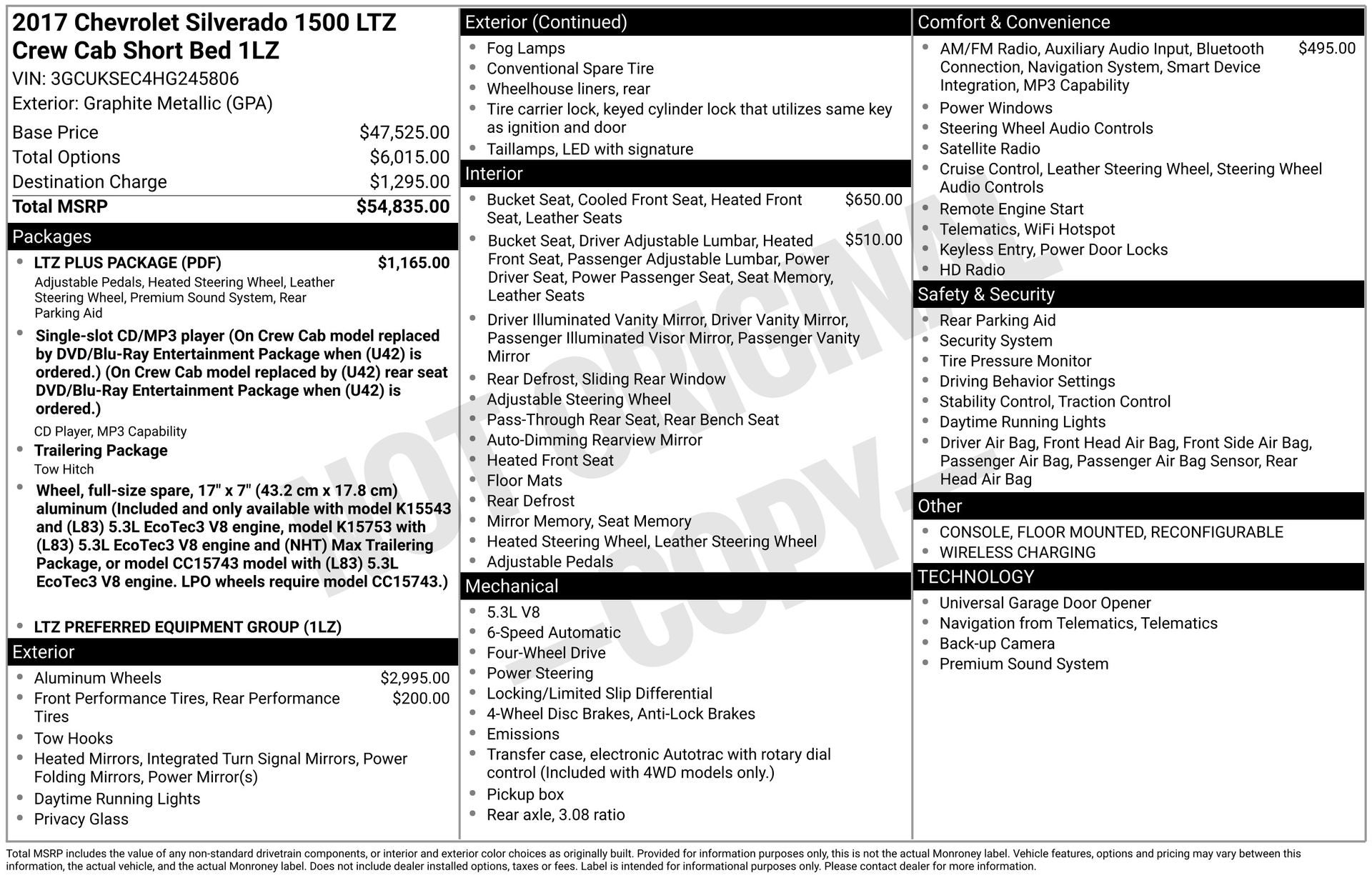 2017 Chevrolet Silverado 1500 LTZ 1LZ