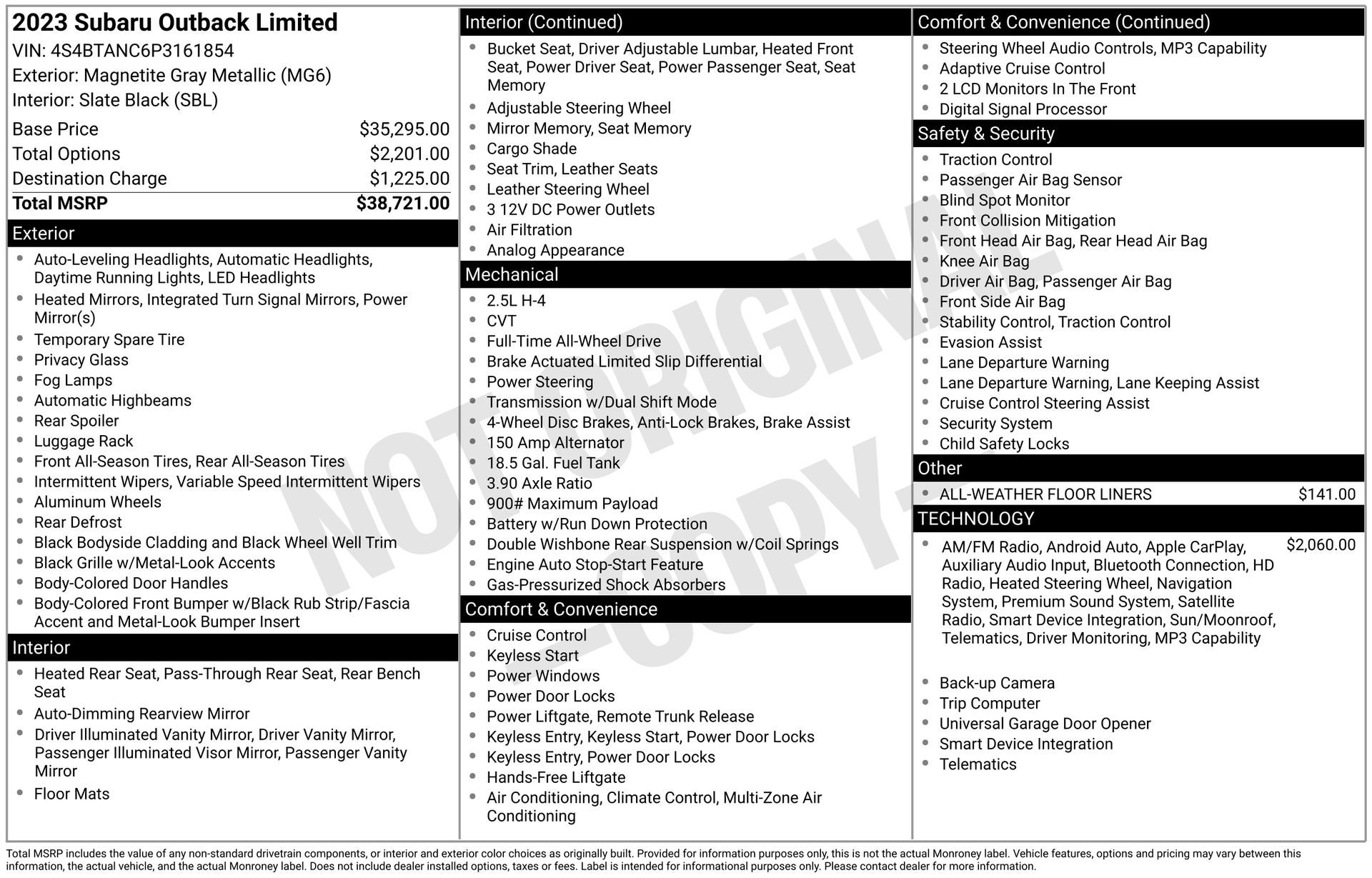 2023 Subaru Outback Limited