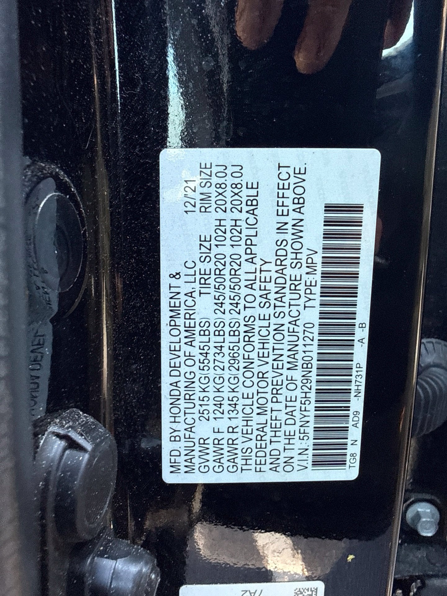 2022 Honda Pilot Special Edition