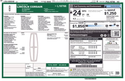 2023 Lincoln Corsair Reserve