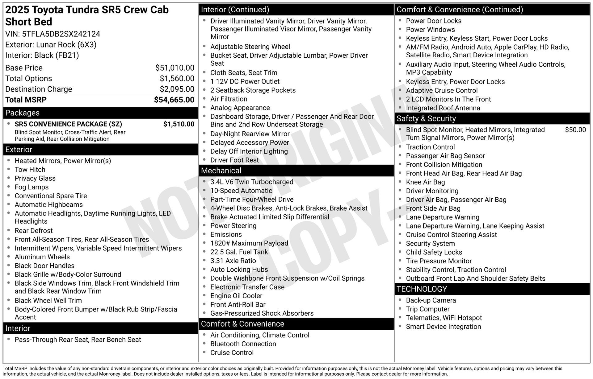 2025 Toyota Tundra SR5