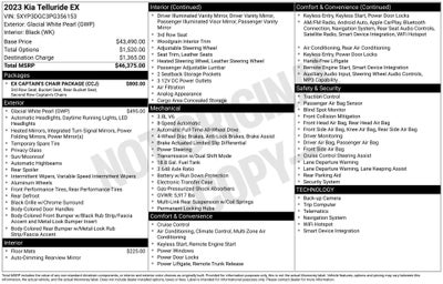 2023 Kia Telluride EX