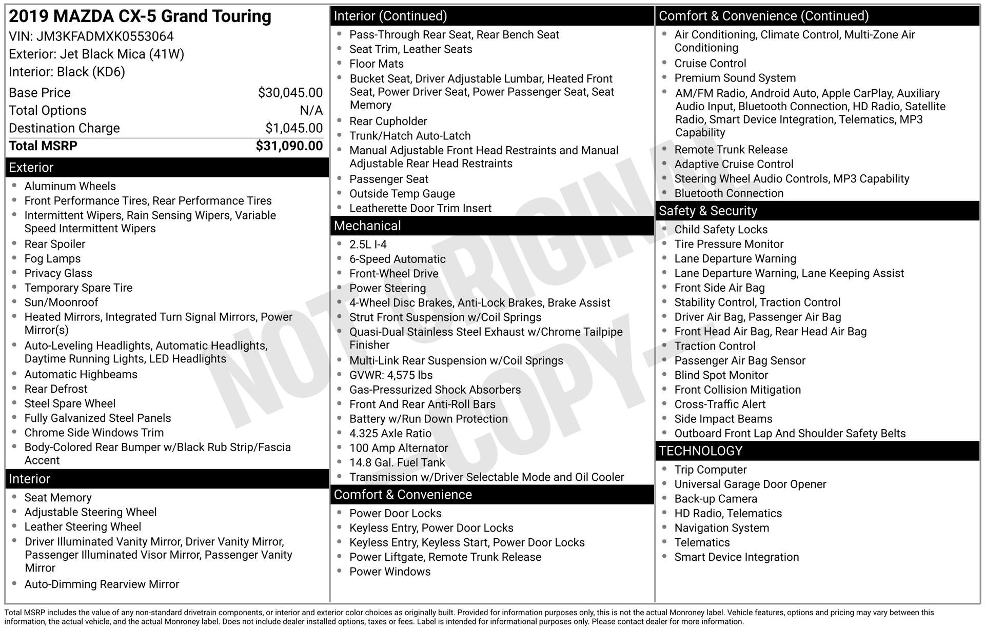 2019 Mazda Mazda CX-5 Grand Touring