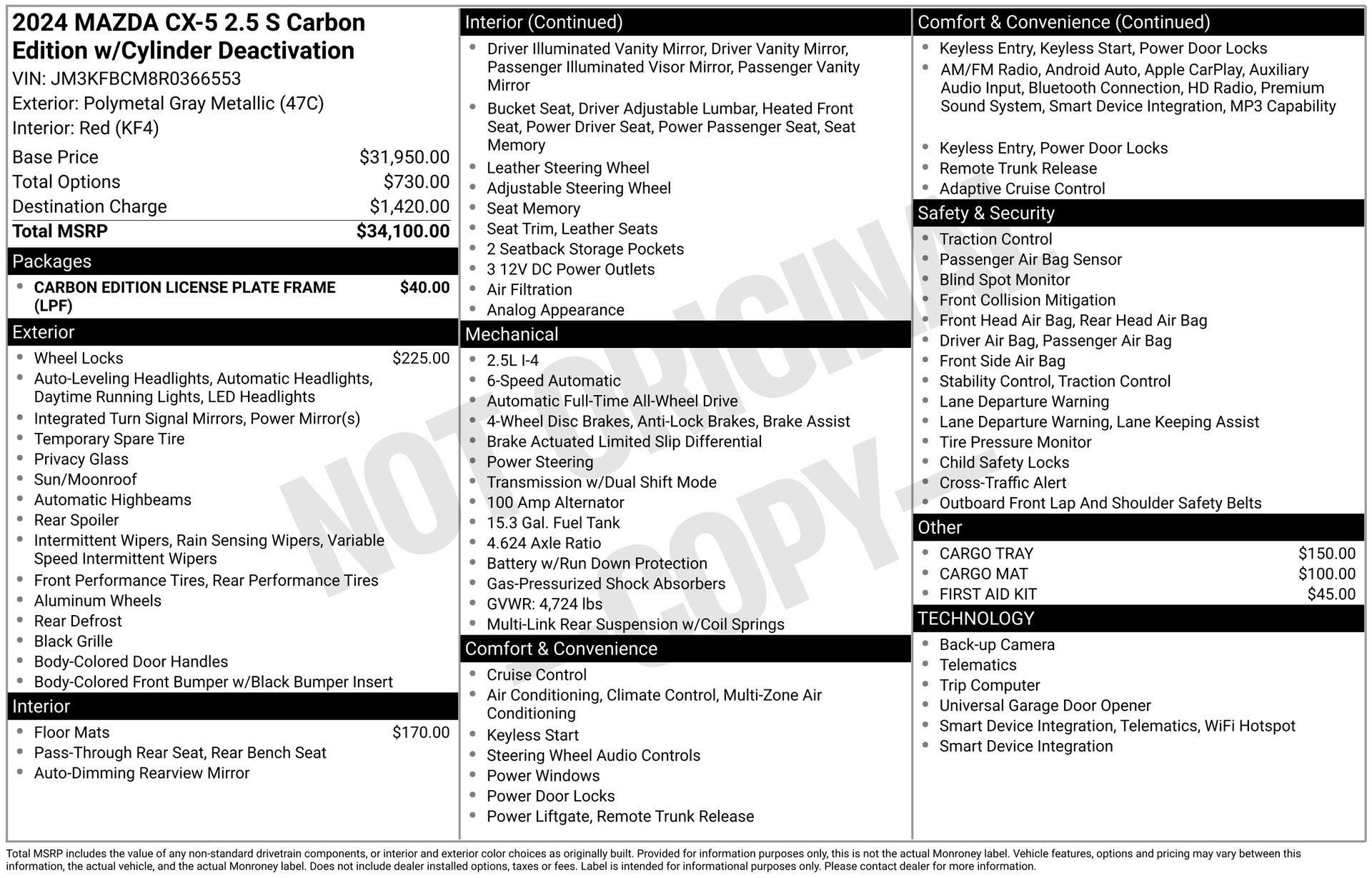 2024 Mazda Mazda CX-5 2.5 S Carbon Edition