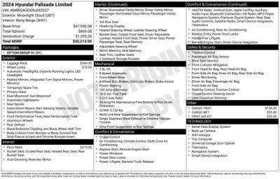 2024 Hyundai Palisade Limited