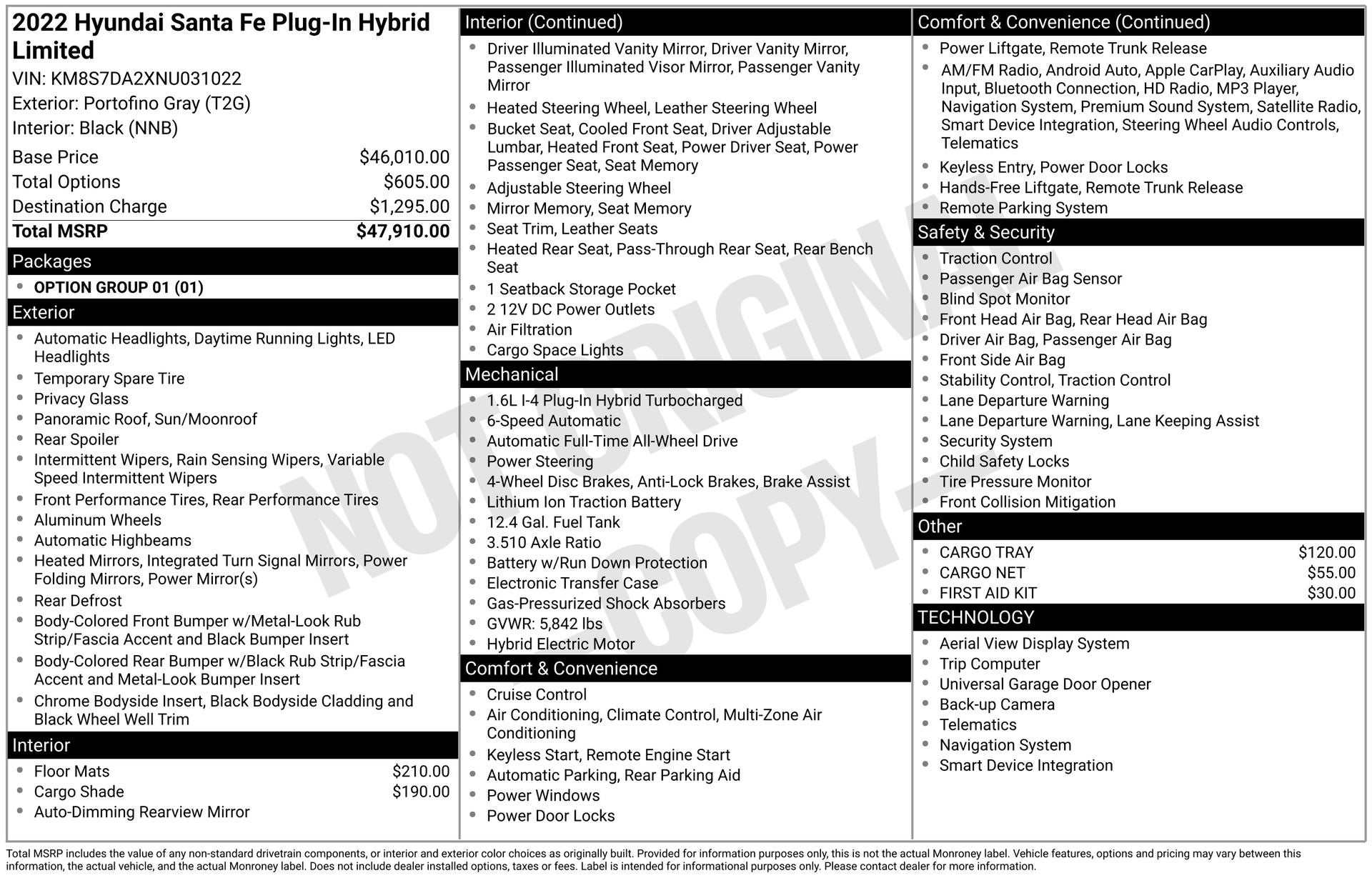 2022 Hyundai Santa Fe Plug-In Hybrid Limited