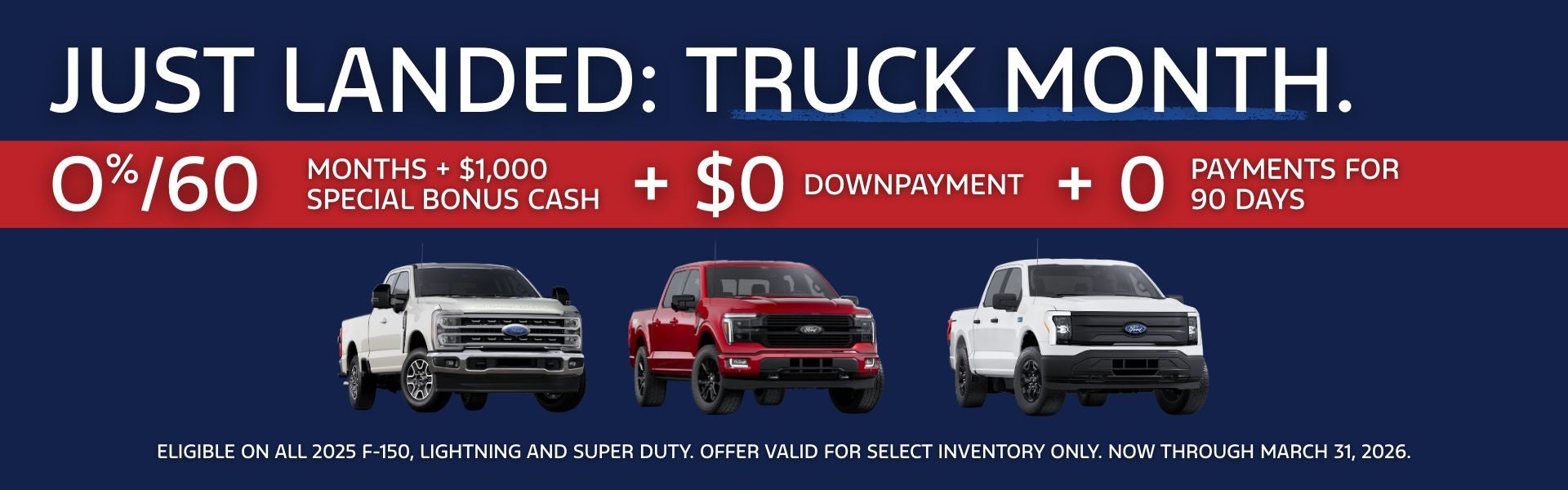 Just landed: Truck Month.