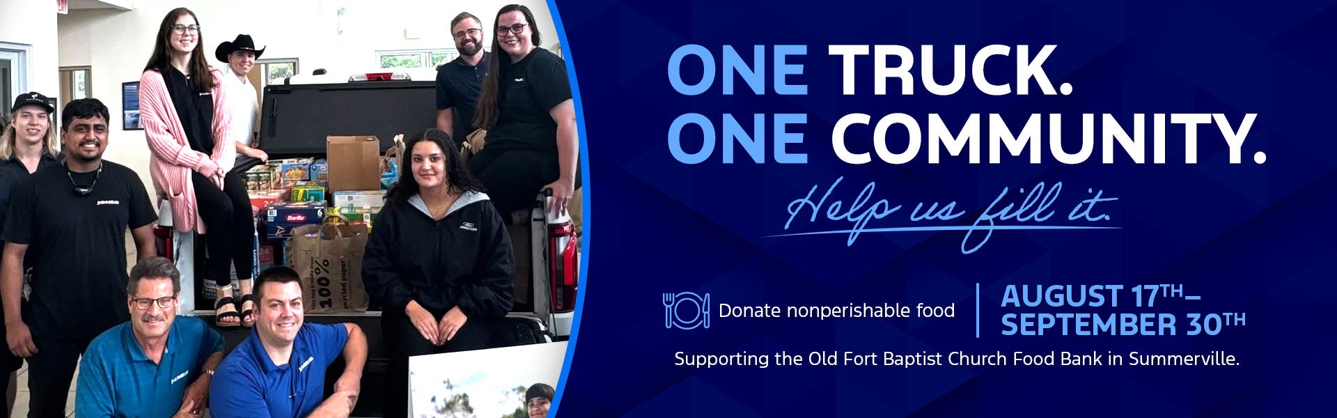Jones Ford Food Drive